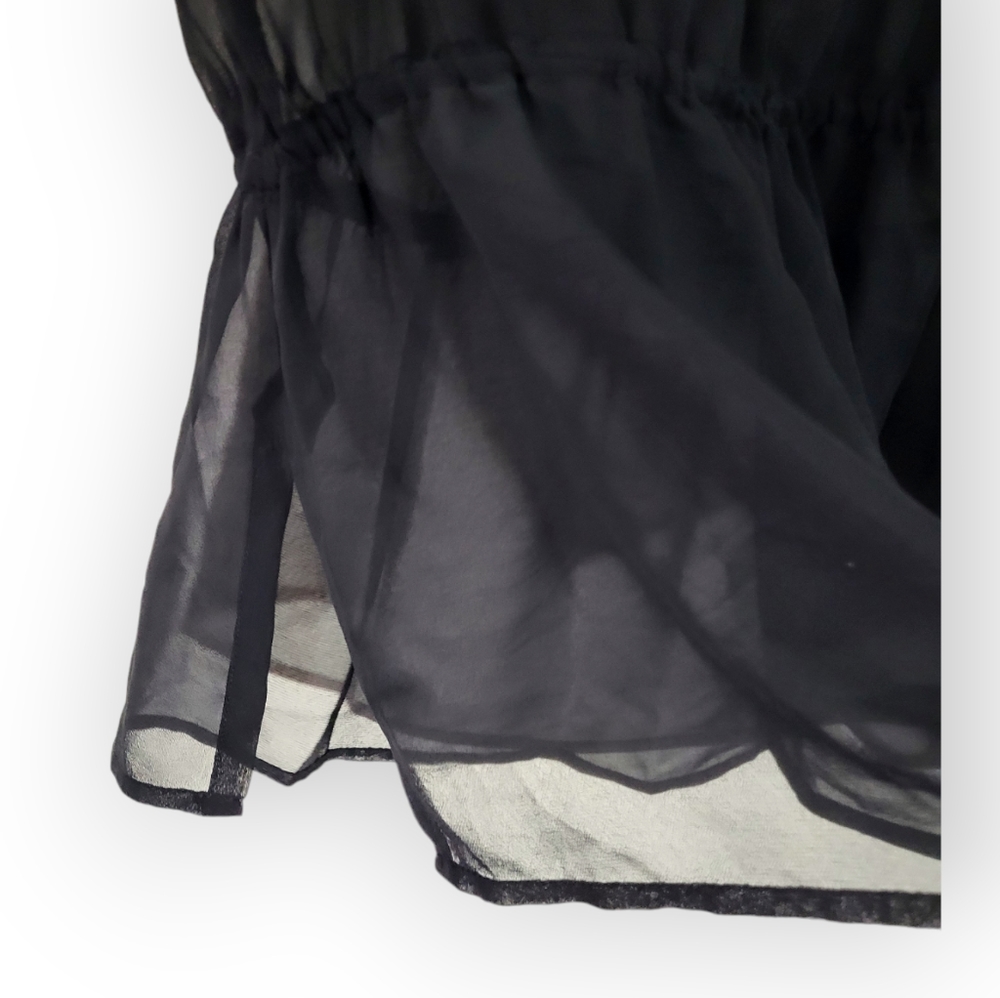 Cache Beaded Sheer Sleeveless Top Elastic Waist B… - image 3